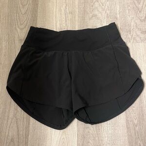 Lululemon Speed Up Short 4” Black Size 2